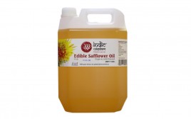 Indic Wisdom Edible Safflower Oil Virgin & Cold Pressed  Plastic Jar  5 litre